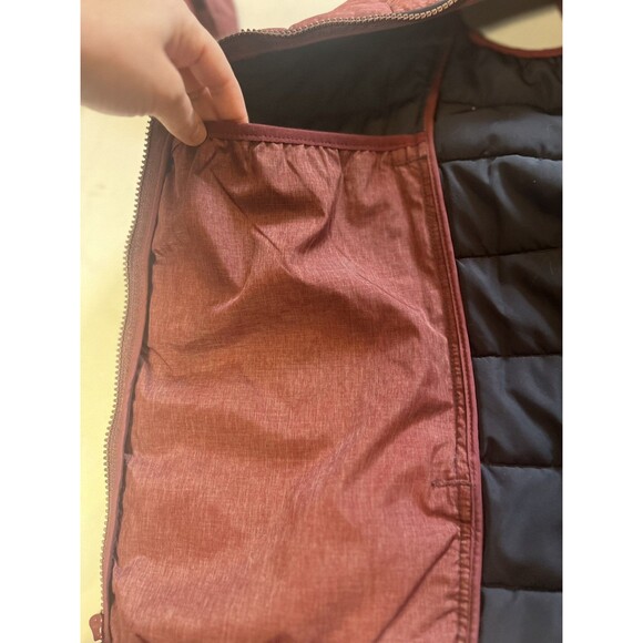 UNTUCKit Thierry Quilted Puffer Vest Men XXL burgundy Full Zip with storage bag - Picture 5 of 11